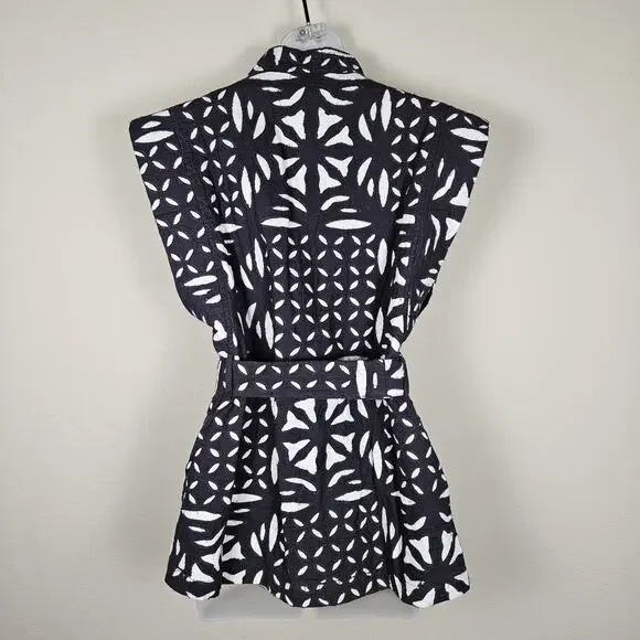 MANGO Embroidered Gilet Vest Womens S Lagenlook Handmade Layer Scandi Girl NEW - Picture 7 of 16